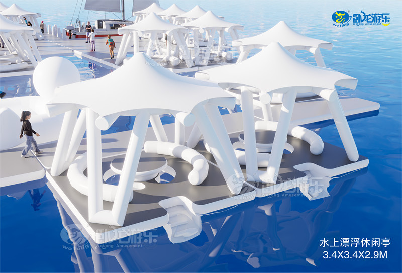 水上漂浮休闲亭来啦,休闲放松就选它