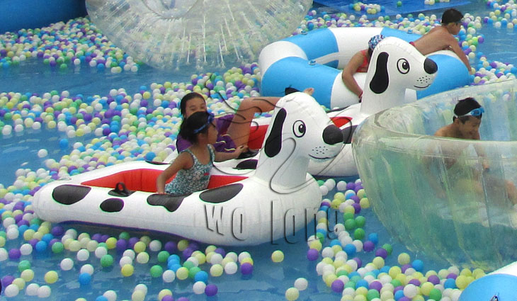 斑点狗趣味水上漂浮物儿童嬉水休闲运动水上游乐设施
