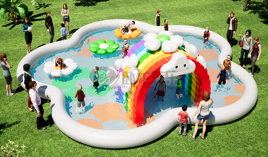 户外亲子互动新场景,这款花溪水池乐园让儿童乐园“夏”趣翻倍
