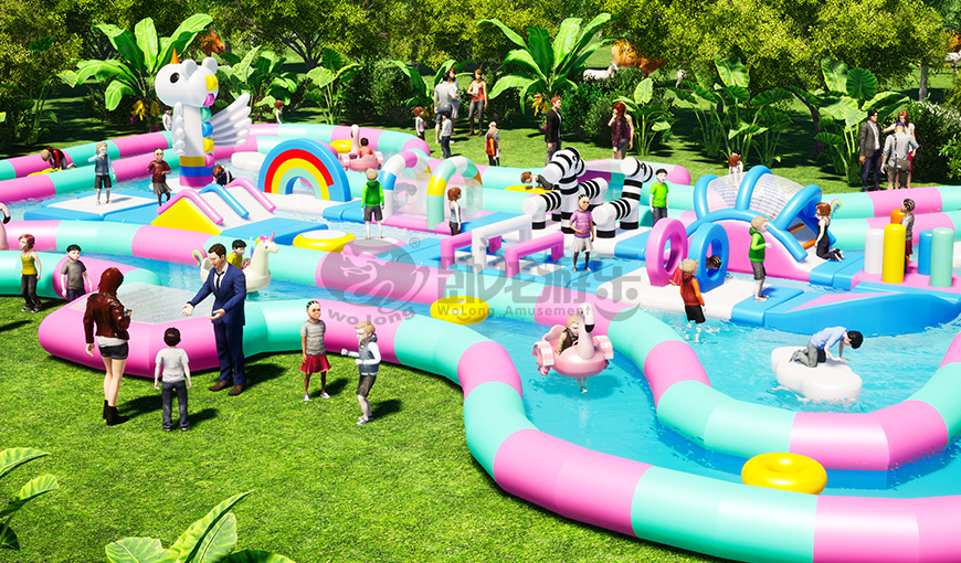 充气漂流河,让漂流建在城市里