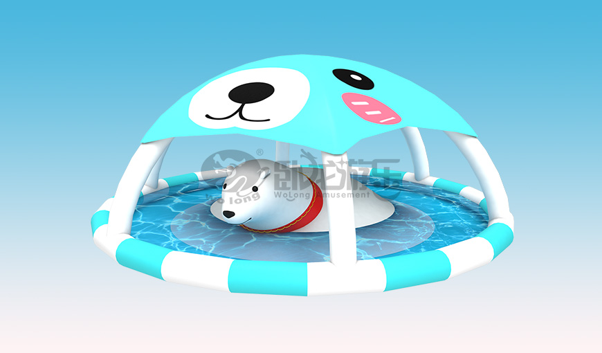 遮阳水池湿蹦球,夏日清凉“小天地”